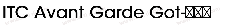 ITC Avant Garde Got字体转换